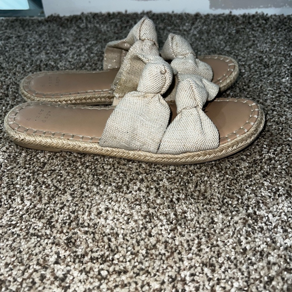 Women's Tan Slip-On Sandals